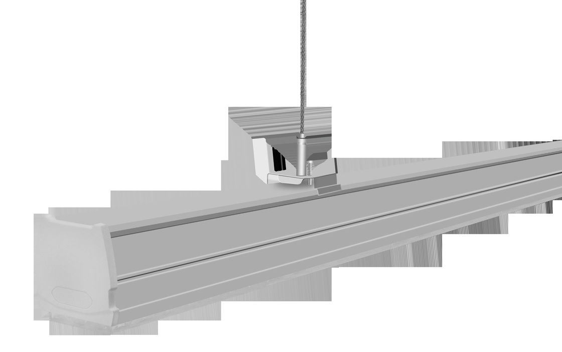 Supermarket Suspended Linear LED Fixture 50W 130Lm/W No Toxic Metals Case